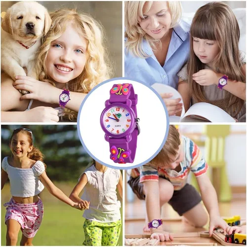 Vista 7 de Kids Gift Watch for Boys Girls, 3D Lovely Cartoon Watch for Kids Age 3-8 - Best Gifts