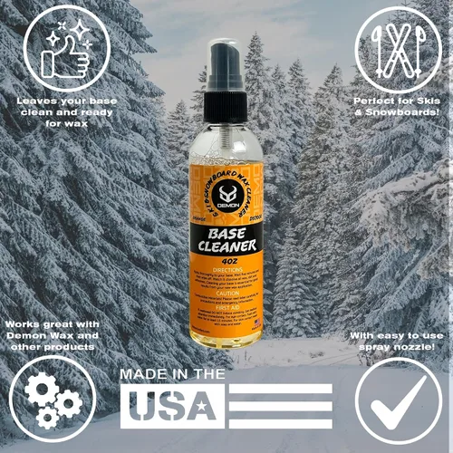 Vista 4 de Demon Hyper Speed - Kit de afinación de esquí y snowboard con hierro, bloque de cera de 1 libra y limpiador de base