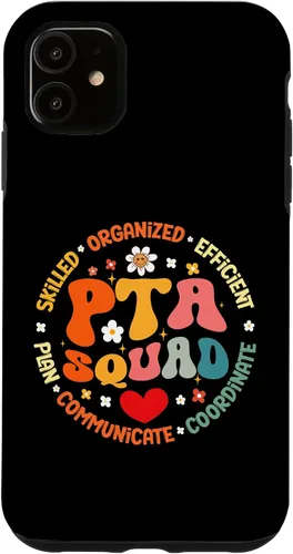 Vista 5 de iPhone 15 Parents Teacher Association Team Supporter PTA Squad Case