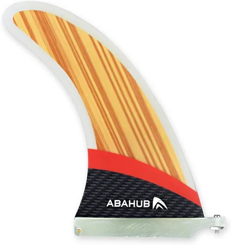 Vista 7 de Abahub Aleta central única SUP de 9/10 pulgadas con 1 tornillo de aleta sin herramienta, aletas de repuesto de SUP reforzadas con fibra de vidrio