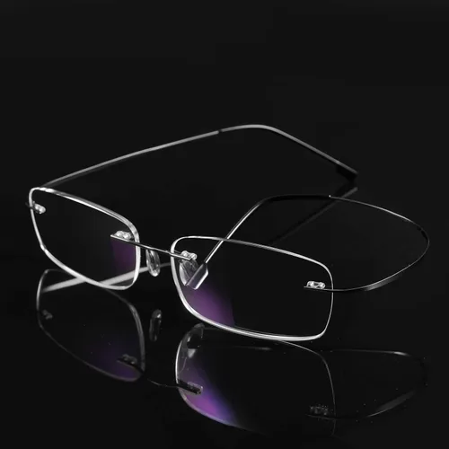 Vista 3 de FEISEDY Gafas de lectura ligeras sin montura de acero inoxidable antiazul B2686
