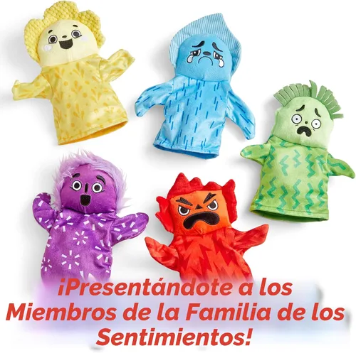 Vista 2 de hand2mind Feelings - Títeres de Mano de la Familia para niños, actividades de habilidades sociales, atención plena para niños, actividades