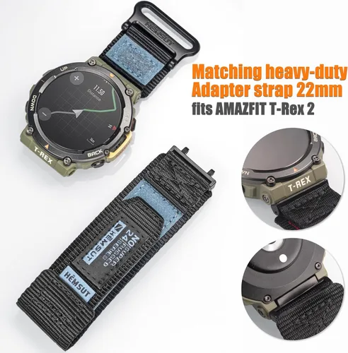 Vista 3 de torbollo Correas de reloj compatibles con T-Rex, T-Rex PRO, T-Rex 2, T-Rex 3 o T-Rex 3 PRO (1.890 in)/(1.732 in), T-Rex Ultra 1/2, correa ancha