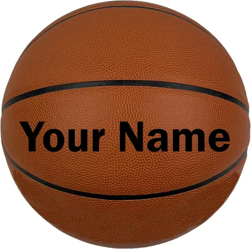 Vista 8 de Baloncesto personalizado TF250 para interior o exterior - Personalizado con tu nombre o texto - Regalo de baloncesto ideal para hijo, hija, niño