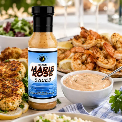 Vista 5 de Premium Salsa Marie Rose Botella de 12 onzas líquidas con tapa de bloqueo de sabor Bajo en colesterol Elaborado en lotes pequeños Salsa