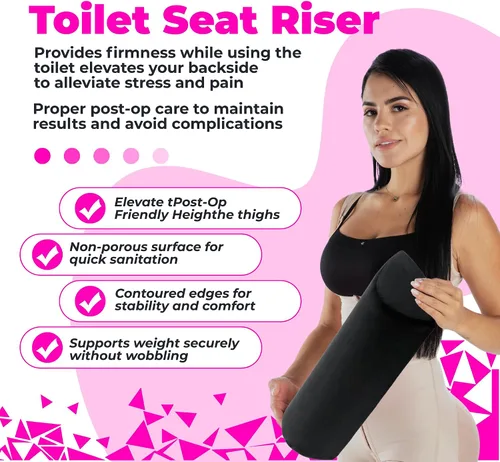 Vista 5 de BBL - Kit de almohada para después de la cirugía, elevador de asiento de inodoro, recuperación BBL, kit de almohada postcirugía BBL con espuma