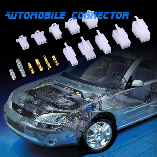 Vista 7 de Swpeet Kit de 700 conectores de cable eléctrico automotriz, 0.110 in 2 3 4 6 9 pines, conectores de cable eléctrico automotriz, terminales de cable