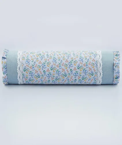 Vista 8 de Almohada cervical de trigo sarraceno para dormir, almohada ajustable para alivio del cuello con funda de almohada lavable, cojín cilíndrico redondo