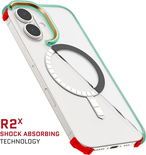 Vista 108 de Ghostek Covert Clear - Funda transparente para iPhone 15 Plus, silicona a prueba de golpes, compatible con accesorios Apple MagSafe, funda Negro