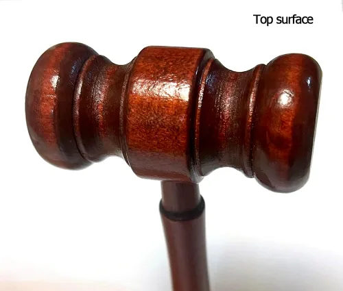 Vista 8 de Aliotech Accesorio de disfraz de martillo de madera para sala de tribunales, accesorios de disfraz de justicia, accesorios para venta de subastas