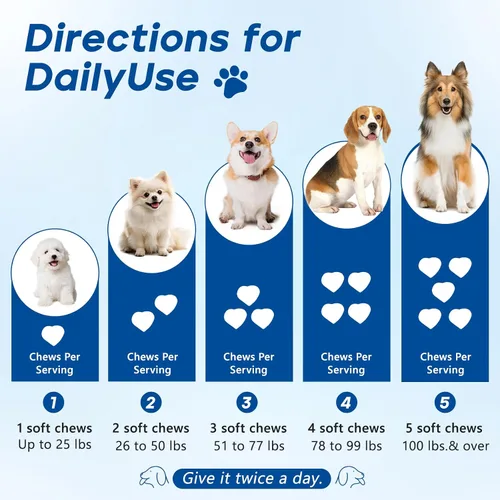 Vista 6 de Probióticos para Perros, Masticables Probióticos para Perros para Levadura, Salud Intestinal, Digestiva e Inmunológica, Alivio de Picazón en Orejas