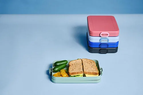 Vista 6 de Mepal Fiambrera plana - Fiambrera para llevar - 2 sándwiches o 4 rebanadas de pan - Negro nórdico