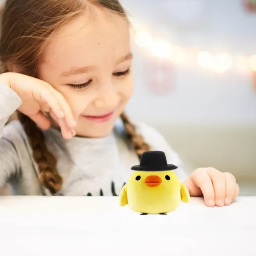 Vista 8 de Toyvian 20 sombreros de muñeca en miniatura, mini sombreros formales de fieltro negro, sombrero occidental para manualidades, adornos de Navidad