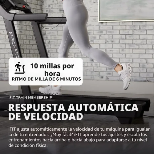 Vista 3 de Proform Cintas de correr de carbono: cintas de correr para caminar y correr con ventilador integrado y diseño de ahorro de espacio Foldable