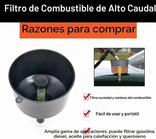 Vista 2 de AF8CB 8 GPM Filtro Conductivo de Combustible Portátil