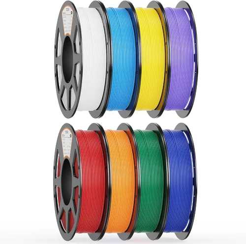 Vista 22 de Paquete de filamento PLA de 0.069 pulgadas, 8 colores vibrantes, apto para Pla Bundle-250gx8-112020006