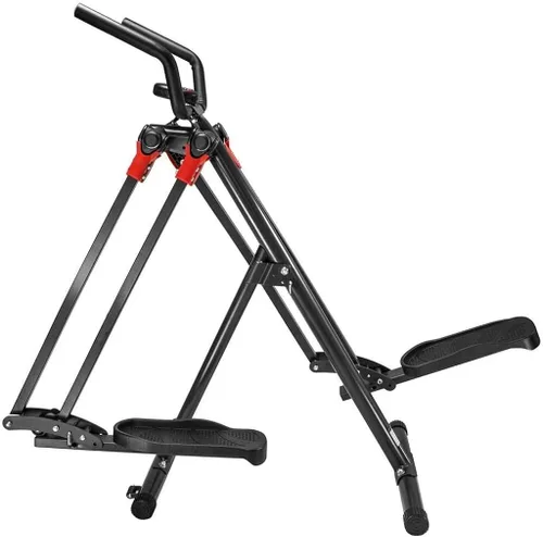 Vista 2 de Máquina elíptica, caminadores de aire, planeador de aire multidireccional, para fitness, máquina de entrenamiento y ejercicio con monitor LCD, B, A