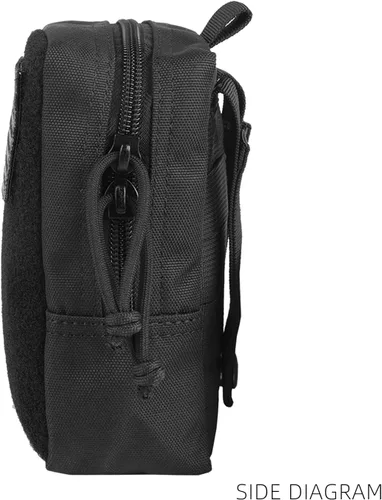 Vista 4 de Mini MOLLE bolsa multiusos compacta táctica cintura bolsas pequeña utilidad EDC bolsa