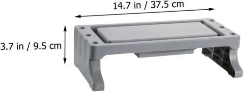 Vista 2 de 1pc Monitor Elevado Soporte Elevado Computadora Cajón Escritorio Soporte para Oficina Hogar Estudiante