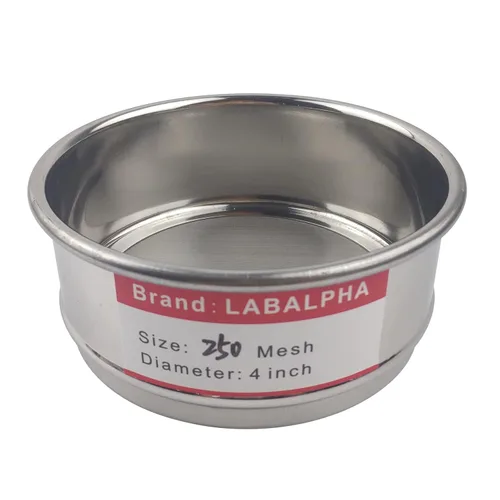 Vista 11 de LABALPHA Bandeja para tamices de laboratorio con tapa, 4'' de diámetro, acero inoxidable 304