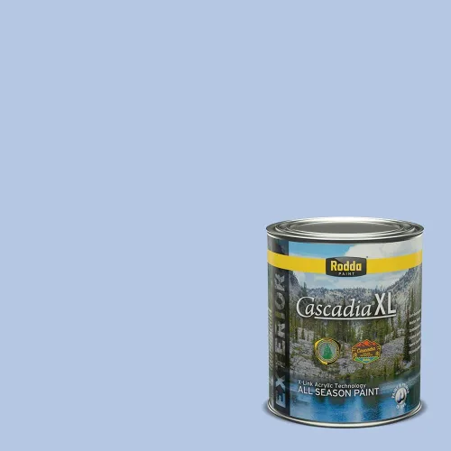 Vista 120 de Rodda Paint CASCADIA XL Pintura e imprimación satinada exterior en uno, cuarto de galón, solo ayer