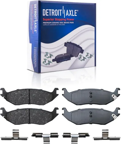 Vista 66 de Detroit Axle - Kit de freno delantero para Dodge Ram 1500 Durango Dakota Chrysler Aspen Dakota Driver Side Disco Freno Pinza de freno de cerámica