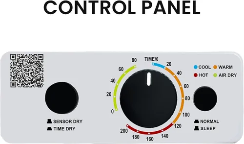 Vista 5 de Equator Secador compacto con sensor ventilado 3.5cf/13lbs 110V CONTROL INFERIOR BLANCO