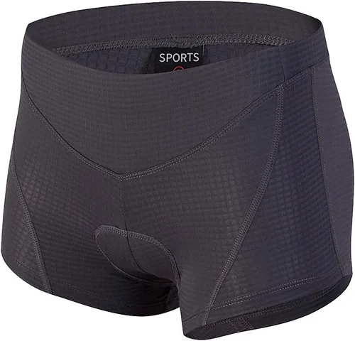 Vista 2 de DuShow Ropa interior de ciclismo para mujer, pantalones cortos de ciclismo acolchados para mujer, de secado rápido, cómodos, para ciclismo