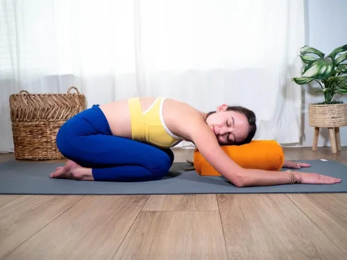 Vista 71 de Sol Living Almohada de yoga rectangular para meditación, accesorios de meditación de algodón, almohada de meditación restaurativa de yoga, almohada