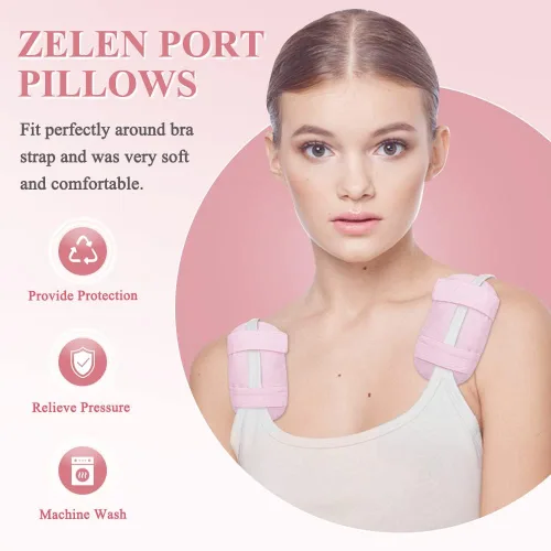 Vista 6 de Zelen Pacemaker - Protector de incisión para poscirugía, almohadilla de pecho para evitar el roce de heridas para cirugía cardíaca, almohadilla