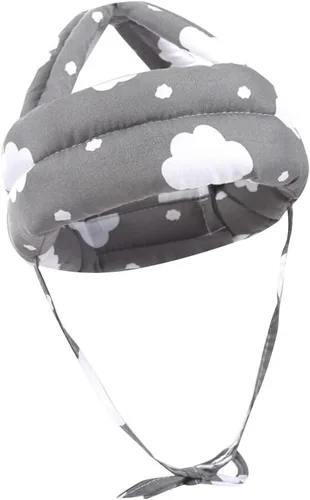 Vista 14 de Casco de seguridad para bebé, protección para la cabeza, de algodón, transpirable, ajustable, sin golpes, protector de cabeza para caminar y gatear