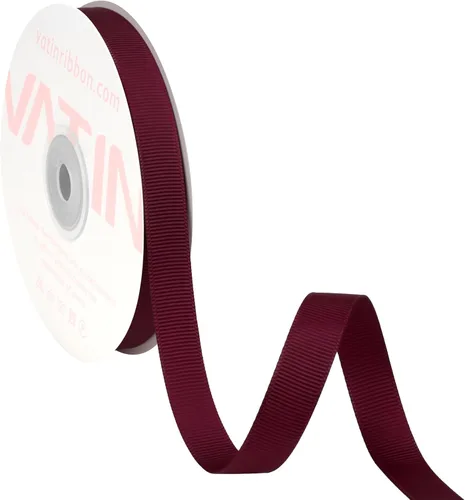 Vista 227 de VATIN Cinta de Grogrén Negra, 1-1/2" x 50 Yardas Continuas, Cinta de Grogrén de Poliéster Negra, Usar para Lazos de Bricolaje, Accesorios