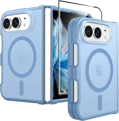 Vista 177 de FNTCASE Funda para Samsung Galaxy S25-Plus: S24-Plus de doble capa Negro