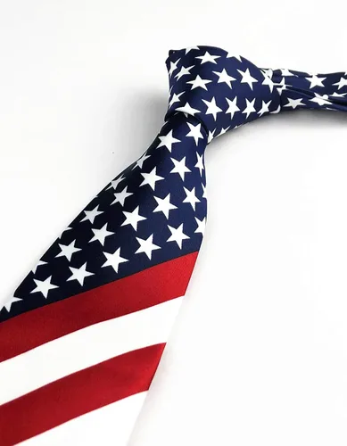 Vista 4 de Elfeves Corbatas formales modernas con estampado de rayas para hombre