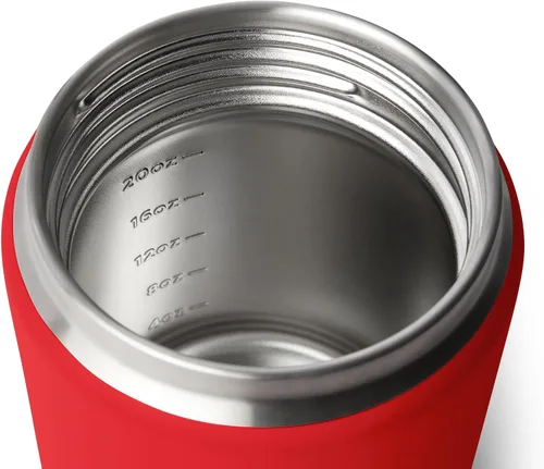 Vista 5 de YETI Rambler - Tarro de alimentos de 24 onzas, de acero inoxidable y aislado al vacío, con tapa hermética, color rojo rescate