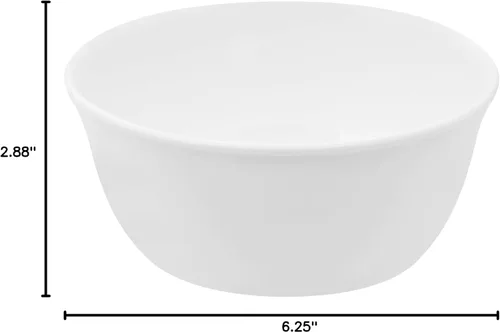 Vista 2 de Corelle Livingware Super Soup/Cereal Bowl de 28 onzas, blanco escarcha de invierno, LP