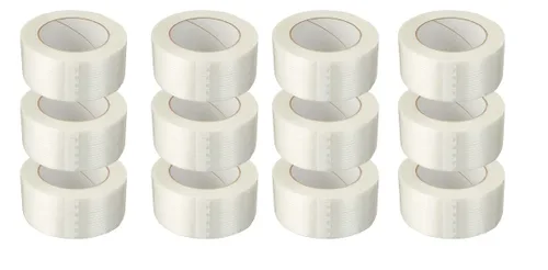 Vista 4 de GGR Supplies FIL-897. Cinta de fleje de fibra de vidrio reforzada de alta resistencia. Fabricado en los Estados Unidos. 2 pulgadas x 60 yardas