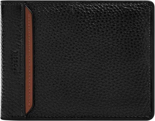 Vista 50 de Fossil Billetera plegable de cuero para hombre con ventana de identificación abatible para hombres