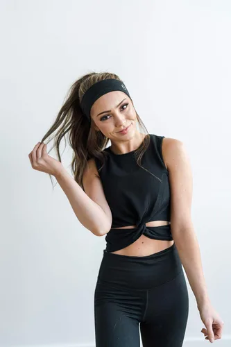 Vista 6 de Maven Thread Diadema antideslizante que absorbe el sudor para mujer de 2 pulgadas de ancho para ejercicio y yoga, paquete de 2