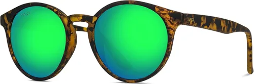 Vista 4 de WearMe Pro - Gafas de sol redondas retro resistentes 100 UVAUVB para mujeres y hombres