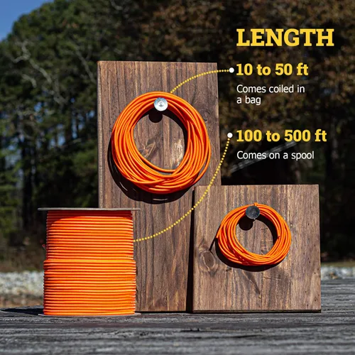 Vista 3 de Cuerda de choque de grado marino SGT KNOTS – 100% elástico, elástico de poliéster Dacron para proyectos de bricolaje, amarres, usos comerciales