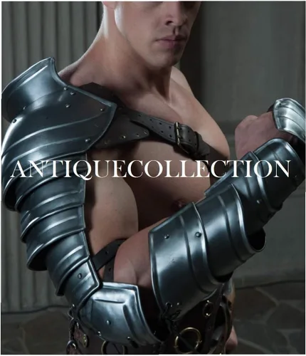 Vista 3 de Cubrehombros medieval individual Spartacus Cosplay manga de metal hombro brazo armadura gladiador larp
