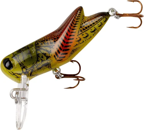 Vista 13 de Rebel Lures Señuelo de pesca Crickhopper Cricket/Salticidae Crankbait, 1 1/2 Pulgadas, 1/4 Onza Cricket café