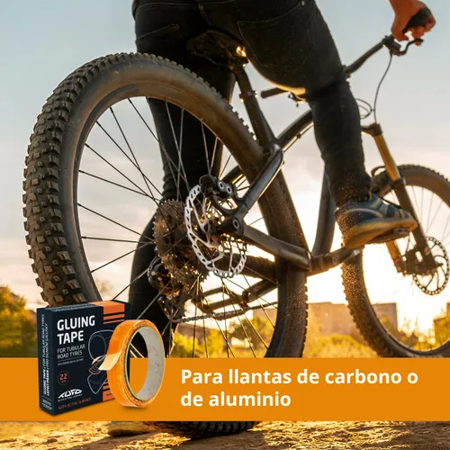 Vista 3 de Tufo 022 - Cinta adhesiva para llantas tubulares de carretera, unisex, para adultos, color negro, 27.559 x 0.866 in