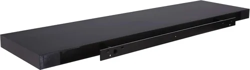 Vista 3 de Kiera Grace Stockholm Aberg - Estante flotante de luz LED, estantes de pared modernos con luces activadas por tacto, ideal para decoración del Negro