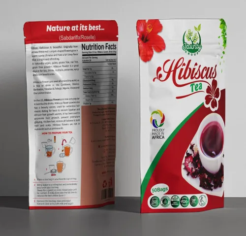 Vista 7 de Jaunty's Hibiscus Flower - Té de hierbas orgánicas sueltas de 3.00 oz, pétalos enteros, sin OMG, sin cafeína, rica experiencia, relajación