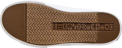 Vista 4 de Nautica Zapatos de moda para niñas, tenis bajos con cordones para niños grandes, niños pequeños y niños pequeños (tacón regularsuela de plataforma)