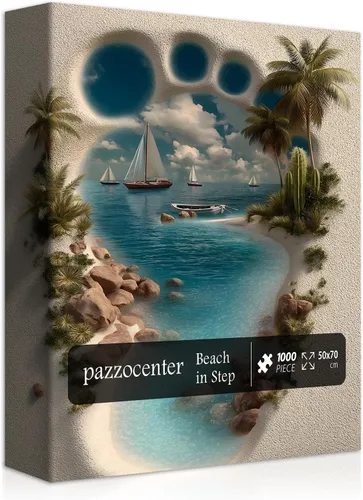 Vista 8 de Rompecabezas de faro para adultos de 1000 piezas, rompecabezas de playa con escena de la naturaleza, hermoso rompecabezas de paisaje oceánico