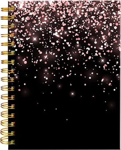 Vista 10 de Cuaderno de espiral iampanda, encuadernación fuerte de doble alambre con papel premium para mujeres, 60 hojas A5, cuaderno/diario rayado