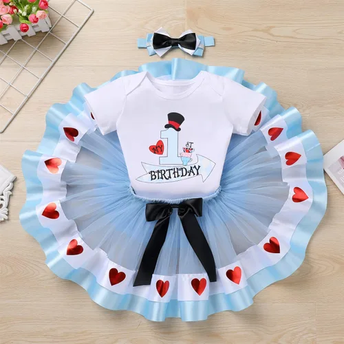 Vista 2 de ODASDO Conjunto de 3 piezas con temática de animla para bebé niña